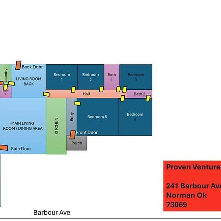 Mid-West Mod - 5Br - Central Norman - Near Ou! ภายนอก รูปภาพ